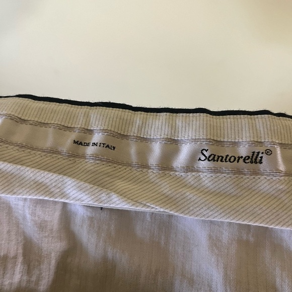 Santorelli Men's Navy Dress Pants Made with Loro Piana Wool Size 42 - Picture 6 of 8